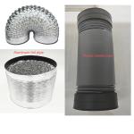 Recirculating Arc Glass Chimney Hood 36 Inch Stainless Steel