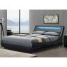 Buy cheap Upholstered Modern Contemporary Bed Frame Leather Wave Curve Platform Bed from wholesalers