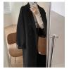 Buy cheap Fall and Winter Woman′s Coats Ladies Jackets Woolen Solid Turn Down Collar Long Coats for Woman from wholesalers