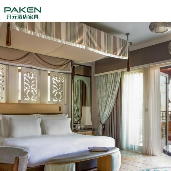 Buy cheap Commercial Walnut Wooden King Size Villa Furniture from wholesalers