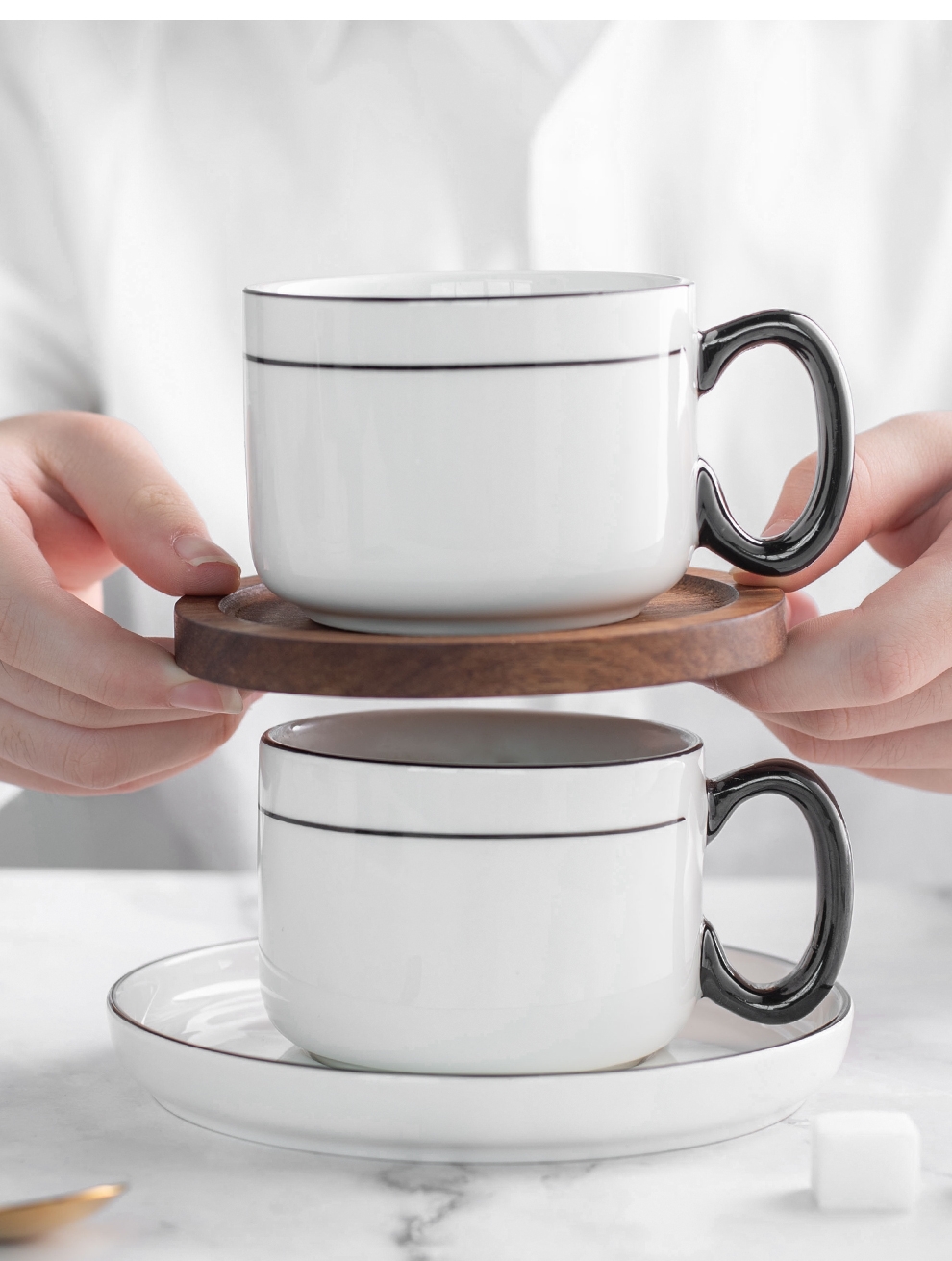 Minimalism Porcelain Cups Saucers Sustainable Drinkware For Afternoon Tea And Beyond