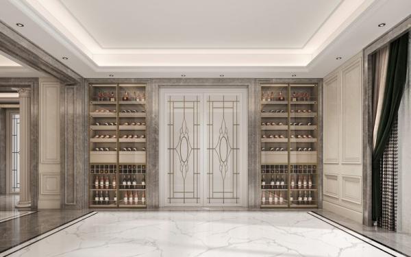 Buy cheap Fully Embedded Stainless Steel Wine Cabinet With Woodgrain Finish from wholesalers
