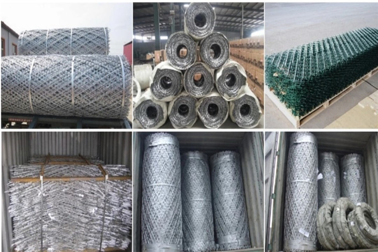800mm 1200mm Galvanized Razor Wire Fence Cross Razor Barbed Wire Fence
