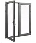 Minimalist Design Waterproof Aluminum Alloy Casement Doors For Swing Opening