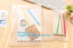 slider vinyl zipper bag for gift packaging, packaging suited frosted PVC/EVA