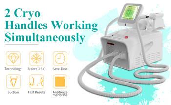 2020 hot sale 2 handles mini cryolipolysis fat freeze slimming machine with