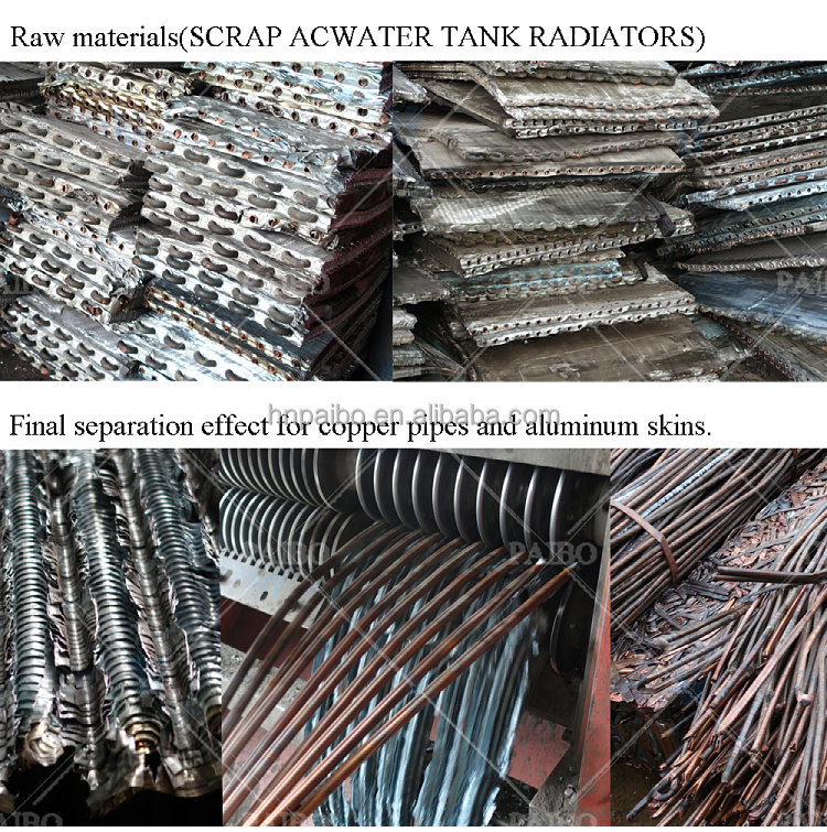 Easy to Operate 2024 Radiator Copper And Aluminum Separator Machine for Copper Granuale