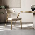 Nordic american style restaurant golden ss home furniture dining room chairs