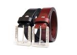 Soft And Comfortable Mens Brown Leather Belt / Casual Male Belts