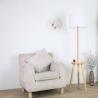 Buy cheap Home Lighting Fabric Lamp Shade Wooden Standing chinese floor lamp（WH-WFL-11) from wholesalers