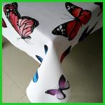 Hot selling four seasonal100% Polyester printed flower tablecloth made in BSCI