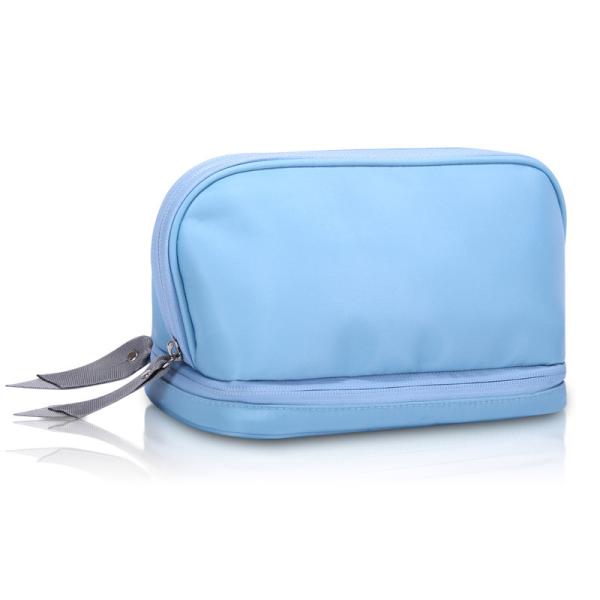 Buy cheap High Quality Makeup Artist Double Zipper Travel Cosmetic Bag With Mirror from wholesalers