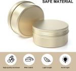 Square Snap Lid Tin Aluminum Jar Cosmetic Candle Packaging Box