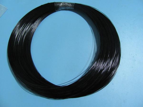 Buy cheap Hook And Eye Black 4mm Plastic Coated Wire Rope Black Smooth Surface from wholesalers