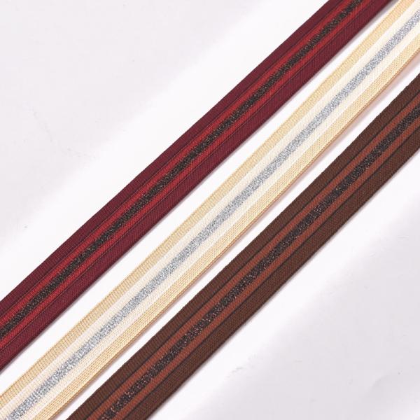 Buy cheap 20KJ58 Lurex Rib Knitted 2.5cm Decorative Ribbon Trim from wholesalers