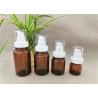 Buy cheap Amber PET bottle with fine mist sprayer in white color full overcap transparent from wholesalers