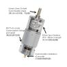 Buy cheap 42mm GearBox Brushed DC Motor 30 Rpm Steel Gear Electric Motor For Smart Mop from wholesalers