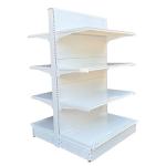 metal rack shelf supermarket gondola shelf white color