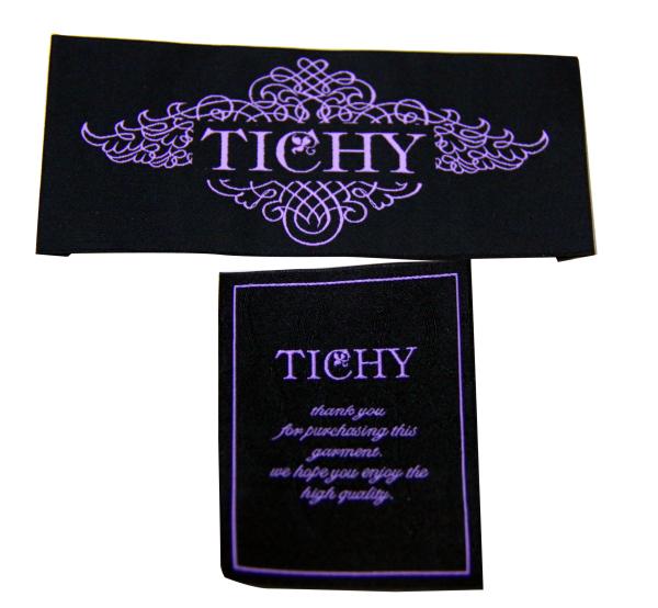 Quality Canvas Clothing Woven Labels Customized Luxury Design viaries size for fashion Clothes for sale