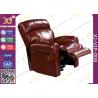 Buy cheap Real Leather Cinema Recliner Chair , Home Theater Sofa With Food Tablet from wholesalers