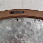 Circular Antique Big Digital Analog Metal Wall Art Clock