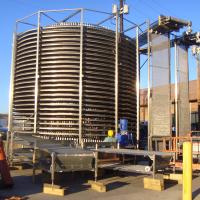 Buy cheap Long Life Low Maintenance Spiral Belt Freezer , Ss304 Vertical Cooling Conveyor product