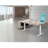 Buy cheap Bamboo Grey Modern Executive Desk / Simple MFC Office Furniture from wholesalers