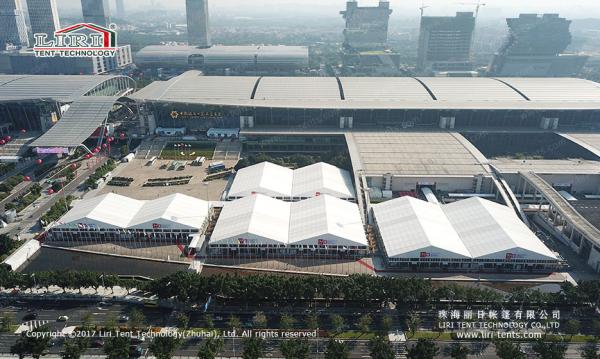 Buy cheap 30m And 40m Tent With ABS Or Glass Hard Walls Used For Canton Fair And Other Exhibition Rental Business from wholesalers