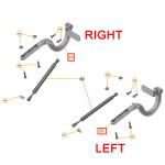 For Mclaren 720S Front RH & LH Luggage Compartment Lid Hinge OEM 14A0832CP