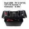 Buy cheap China Factory Trailer Waterproof Outdoor Solar Small Battery Box 12V With USB Charger from wholesalers