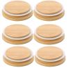 Buy cheap Custom Wooden Mason Jar Lids Reusable Bamboo Mason Canning Lids Compatible with Wide Mouth Mason Jar Canning Jar from wholesalers