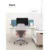 Buy cheap Luxury White Frame Office Chair Comfortable Boss Reclining Swivel Chair for Executive from wholesalers