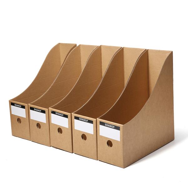 Buy cheap Kraft Paper File Box Paper Packaging Box OEM Logo Printing CMYK Display from wholesalers