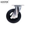 Buy cheap 600kg 8inch Heavy Duty Scaffold Black Rubber Iron Steel Core Swivel Caster Wheel with 1 from wholesalers