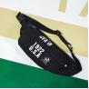 Buy cheap Hip hop earth cool Fanny pack pure color retro cross body bag with character word mother and daughter bag from wholesalers