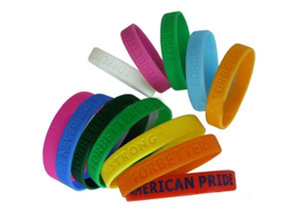 Buy cheap Logo Printing Promotional Gift Silicone Rubber Bracelet For Boys And Girls from wholesalers