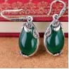 Buy cheap Retro Jewelry Thailand Silver with Marcasite and Green Agate Earrings (JA1750GREEN) from wholesalers