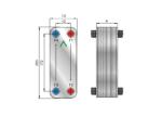 Universal Industrial Oil Cooler Heat Exchanger Plate Type ZLC014 0.014㎡
