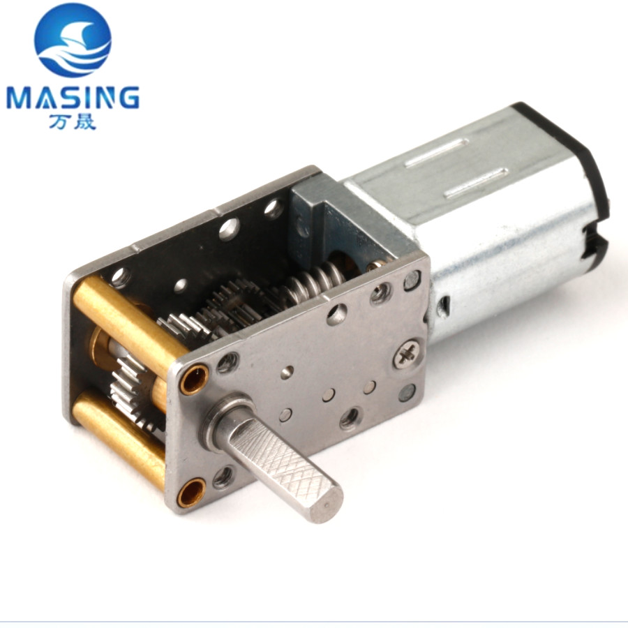 Customized DC Worm Gear Motor 12MM Mini 5 Volt DC Gear Motor With Right Angle Gearbox