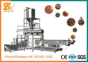 China Large Capacity Fish Feed Extruder Machine LS Inverter Brand CE Certificated on sale