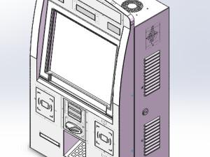 Buy cheap OEM 670*550*1600mm Wall Mounted Machine, Paypass With reciept Printer. from wholesalers
