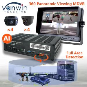 China 8 CH 4G 360 Panoramic Viewing MDVR With AI ADAS DSM BSD Panoramic View Car Vehicle DVR Camera System on sale