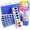 Buy cheap 8 Watercolor Acrylic Paint Set Washable Bright Colors Includes Paintbrush from wholesalers