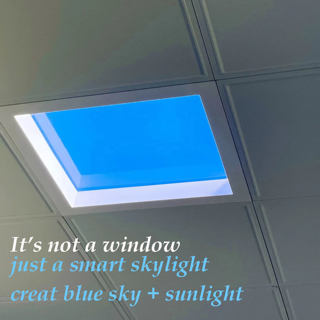 Artificial Skylight with Sunrise to Sunset Simulation – Smart Control, Custom Packaging, Ideal for Interiors