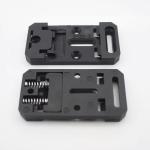 35mm Wide 67.5mm Long Nylon PA66 DIN Rail Clips Mount Holder A-35-2 In Black and