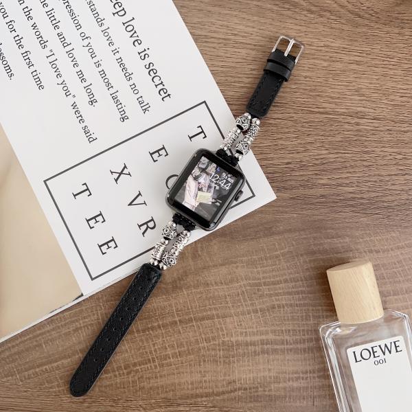 38mm Band Width Leather Strap Watchband for iWatch Luxury Design