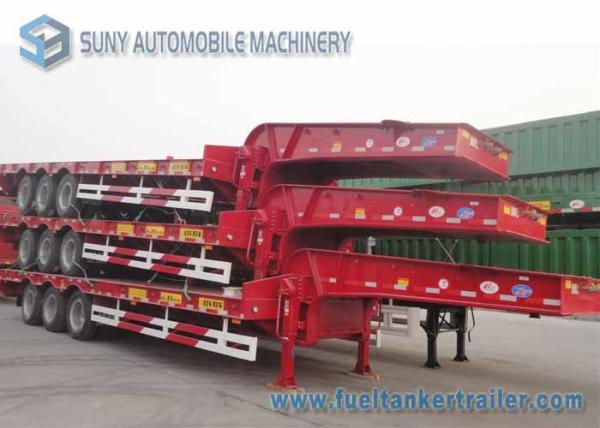 Buy cheap 3 Axles Heavy Duty Container Flatbed Semi Trailer Length 13 m from wholesalers