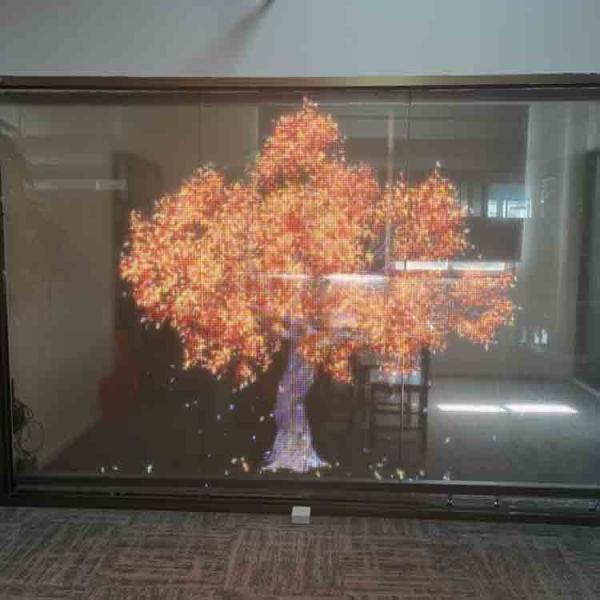 Buy cheap Adhesive Super Slim Flexible Transparent LED Film Advertising LED Display Screen from wholesalers
