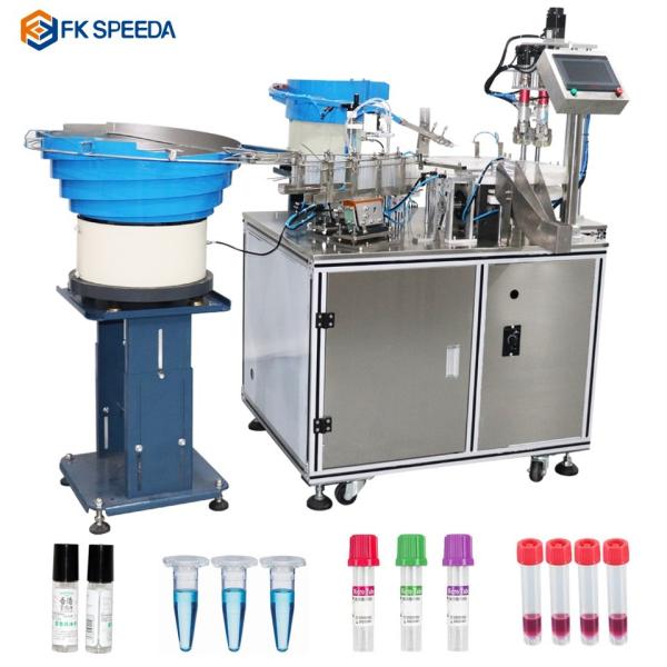 Buy cheap FK-801 Automatic Rotary Essential Oil Eye Drops Glass Small Bottle Blood Tube Reagent Tube Liquid Filling Machine from wholesalers