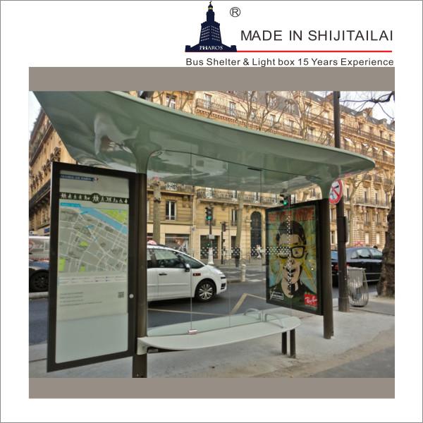 Buy cheap Rectangle ISO9001 L4000mm Modern Bus Shelter from wholesalers